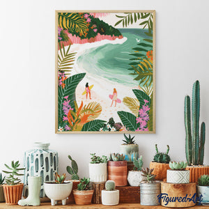 Diamond Painting - Tropische Bucht