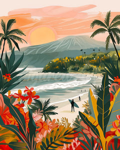 Diamond Painting - Tropischer Strand