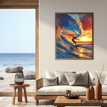 Laden Sie das Bild in den Galerie-Viewer, Diamond Painting - Großwellen-Surfen