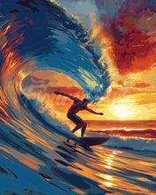 Laden Sie das Bild in den Galerie-Viewer, Diamond Painting - Großwellen-Surfen