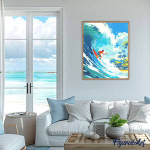 Diamond Painting - Surfen in Hawaii