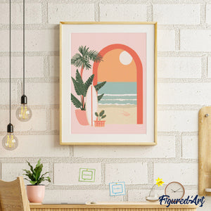 Diamond Painting - Bogen zum Meer
