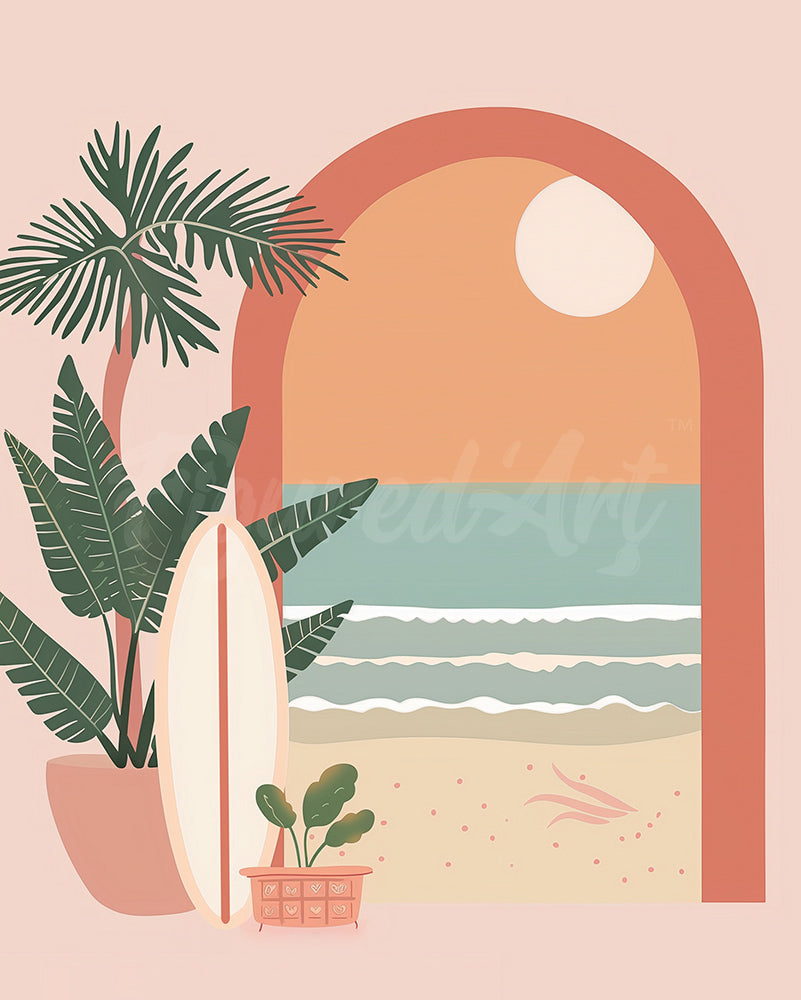 Diamond Painting - Bogen zum Meer