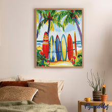 Laden Sie das Bild in den Galerie-Viewer, Diamond Painting - Bunte Surfbretter