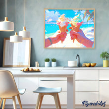 Laden Sie das Bild in den Galerie-Viewer, Diamond Painting - Eiscreme am Strand