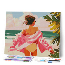 Laden Sie das Bild in den Galerie-Viewer, Diamond Painting - Genieße den Strand – 40 x 50 cm auf Keilrahmen gespannt