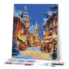 Laden Sie das Bild in den Galerie-Viewer, Diamond Painting - Beleuchtetes Weihnachtsdorf