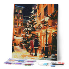 Laden Sie das Bild in den Galerie-Viewer, Diamond Painting - Weihnachtspaar in der Stadt