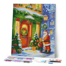 Laden Sie das Bild in den Galerie-Viewer, Diamond Painting - Gruß vom Weihnachtsmann