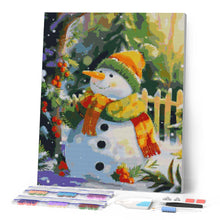 Laden Sie das Bild in den Galerie-Viewer, Diamond Painting - Fröhlicher Schneemann