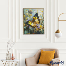 Laden Sie das Bild in den Galerie-Viewer, Diamond Painting - Janetta Forester Schmetterling – 40 x 50 cm auf Keilrahmen gespannt