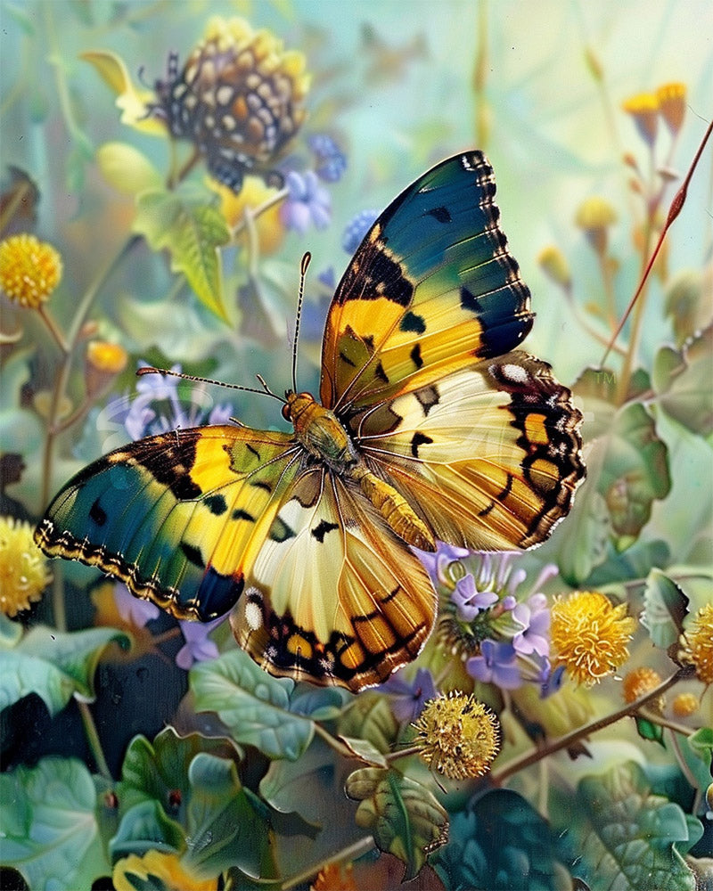 Diamond Painting - Janetta Forester Schmetterling – 40 x 50 cm auf Keilrahmen gespannt