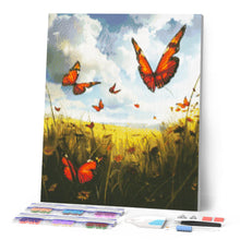 Laden Sie das Bild in den Galerie-Viewer, Diamond Painting - Schmetterlinge kleine flatternde Schildkröten