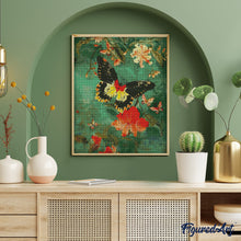 Laden Sie das Bild in den Galerie-Viewer, Diamond Painting - Troide Minos Schmetterling – 40 x 50 cm auf Keilrahmen gespannt