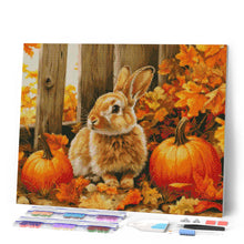 Laden Sie das Bild in den Galerie-Viewer, Diamond Painting - Hase und Kürbisse