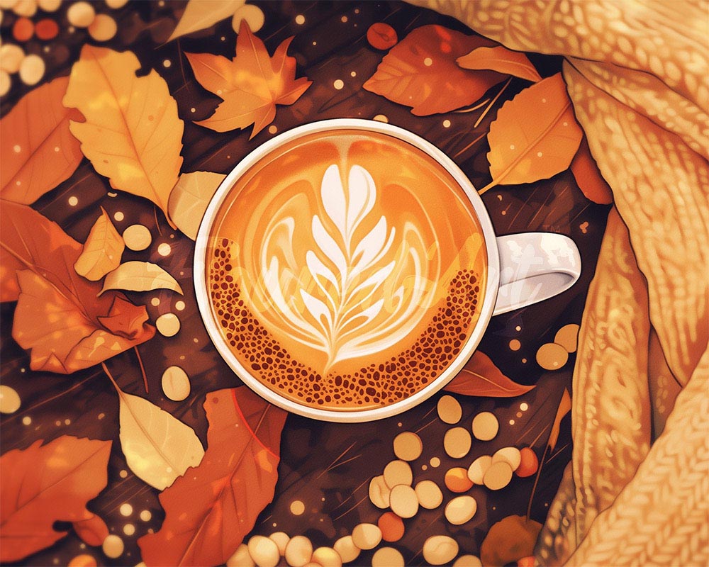 Diamond Painting - Gemütlicher Herbst-Latte