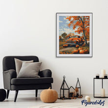 Laden Sie das Bild in den Galerie-Viewer, Diamond Painting - Vintage-LKW im Herbst