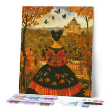 Laden Sie das Bild in den Galerie-Viewer, Diamond Painting - Von Frida Kahlo inspirierte Herbst-Dame