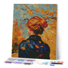 Laden Sie das Bild in den Galerie-Viewer, Diamond Painting - Von Van Gogh inspirierte Herbst-Dame