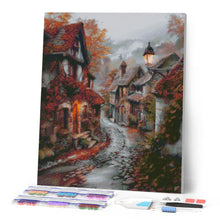 Laden Sie das Bild in den Galerie-Viewer, Diamond Painting - Ruhiges Herbstdorf