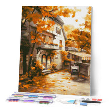 Laden Sie das Bild in den Galerie-Viewer, Diamond Painting - Herbst-Café-Fassade