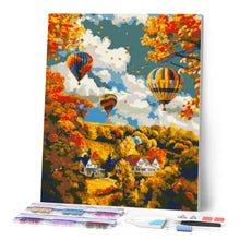 Laden Sie das Bild in den Galerie-Viewer, Diamond Painting - Herbstliches Ballonabenteuer