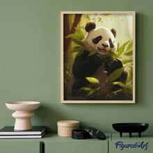 Laden Sie das Bild in den Galerie-Viewer, Diamond Painting - Knabbernder Panda