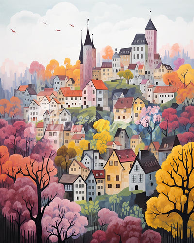 Diamond Painting - Violettes Traumdorf