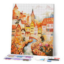 Laden Sie das Bild in den Galerie-Viewer, Diamond Painting - Bernsteinfarbenes Traumdorf