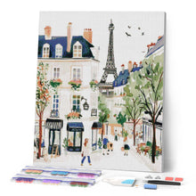Laden Sie das Bild in den Galerie-Viewer, Diamond Painting - Aquarell-Pariser Straße