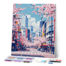Laden Sie das Bild in den Galerie-Viewer, Diamond Painting - Tokios Kirschblüten