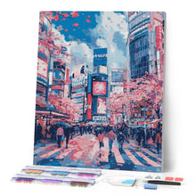 Laden Sie das Bild in den Galerie-Viewer, Diamond Painting - Kirschblüten in Shibuya