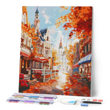 Laden Sie das Bild in den Galerie-Viewer, Diamond Painting - Altstadt im goldenen Herbst