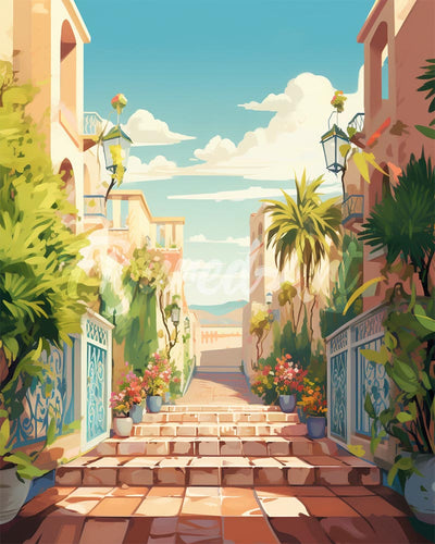Diamond Painting - Küstentreppe