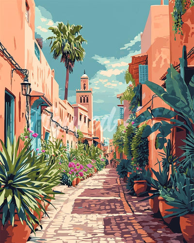 Diamond Painting - Marokkanische Gasse