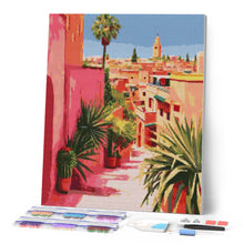 Laden Sie das Bild in den Galerie-Viewer, Diamond Painting - Blick auf die marokkanische Stadt