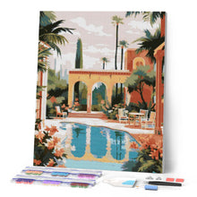 Laden Sie das Bild in den Galerie-Viewer, Diamond Painting - Luxusvilla in Marrakesch