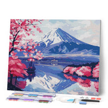 Laden Sie das Bild in den Galerie-Viewer, Diamond Painting - Mount Fuji und Kirschbüten See