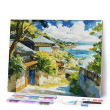 Laden Sie das Bild in den Galerie-Viewer, Diamond Painting - Küstenort in Japan