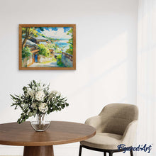 Laden Sie das Bild in den Galerie-Viewer, Diamond Painting - Küstenort in Japan – 40 x 50 cm auf Keilrahmen gespannt