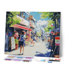 Laden Sie das Bild in den Galerie-Viewer, Diamond Painting - Morgen in einem japanischen Viertel
