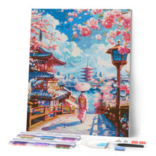 Laden Sie das Bild in den Galerie-Viewer, Diamond Painting - Sakura-Straße in Kyoto