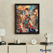 Laden Sie das Bild in den Galerie-Viewer, Diamond Painting - Kimono-Mädchen beim Laternenfest – 40 x 50 cm auf Keilrahmen gespannt