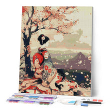 Laden Sie das Bild in den Galerie-Viewer, Diamond Painting - Vintage-Sakura-Dame