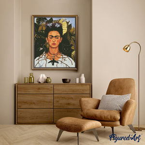 Diamond Painting - Frida - Selbstbildnis mit Dornenkette und Kolibri
