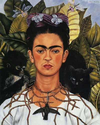 Diamond Painting - Frida - Selbstbildnis mit Dornenkette und Kolibri