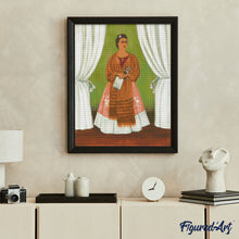 Laden Sie das Bild in den Galerie-Viewer, Diamond Painting - Frida - Selbstbildnis, Leo Trotzki gewidmet