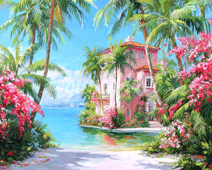 Diamond Painting - Paradiesküstenhaus