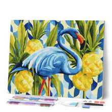 Laden Sie das Bild in den Galerie-Viewer, Diamond Painting - Blauer Flamingo