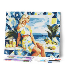 Laden Sie das Bild in den Galerie-Viewer, Diamond Painting - Frau mit Zitronenbrise